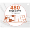 Deluxe Portfolio TOPLOADER 12 cases (480 cartes) - Phoenix Shield