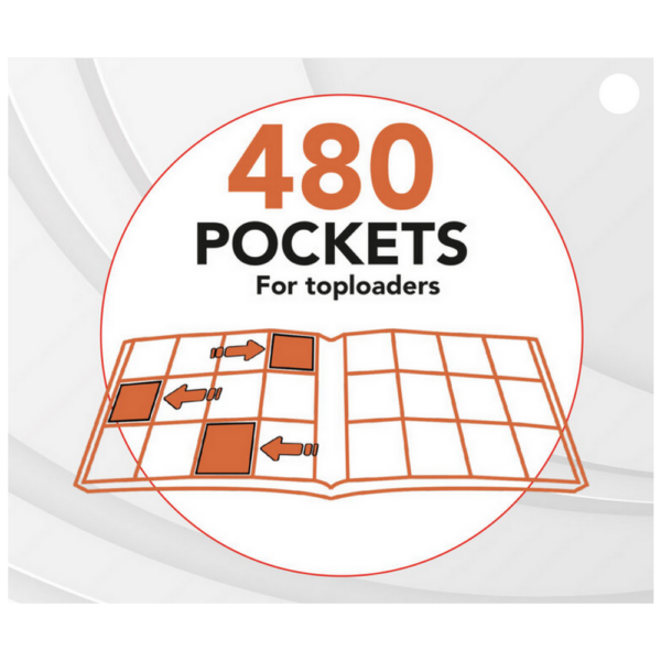Deluxe Portfolio TOPLOADER 12 cases (480 cartes) - Phoenix Shield