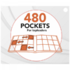 Deluxe Portfolio TOPLOADER 12 cases (480 cartes) - Phoenix Shield