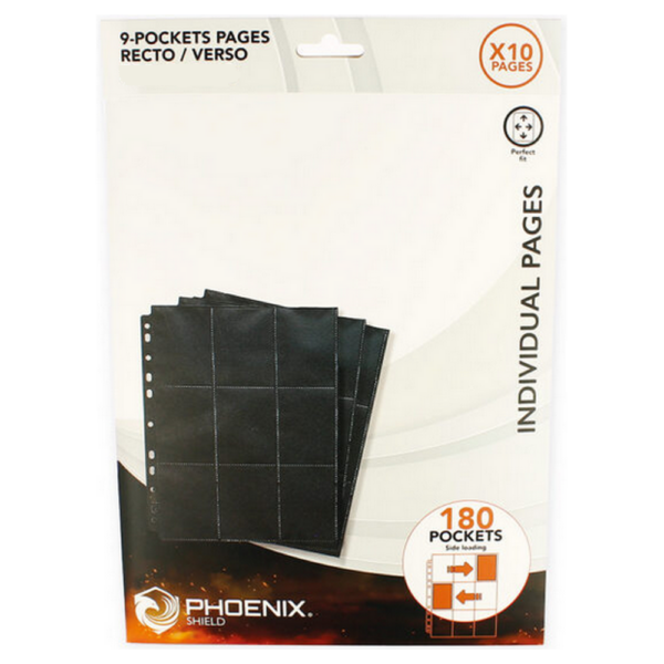 Sachet de 10 Feuilles de classeur 9 cases - Phoenix Shield