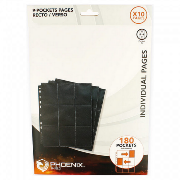 Sachet de 10 Feuilles de classeur 9 cases - Phoenix Shield