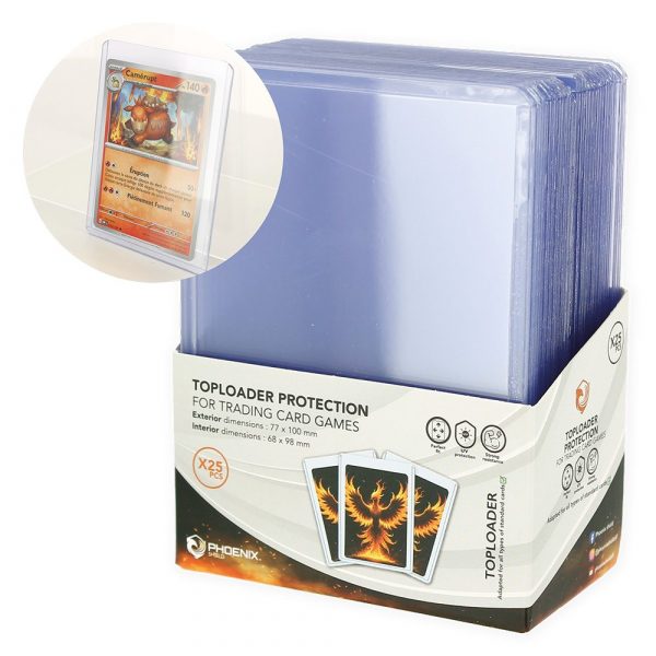 Lot de 25 Top Loaders 35PT 7.5x10cm - Phoenix Shield
