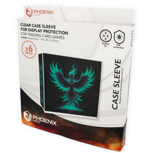 Boite de 6 protection PVC pour display Pokemon - Phoenix Shield