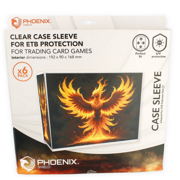 Boite de 6 protection PVC pour ETB Pokemon - Phoenix Shield