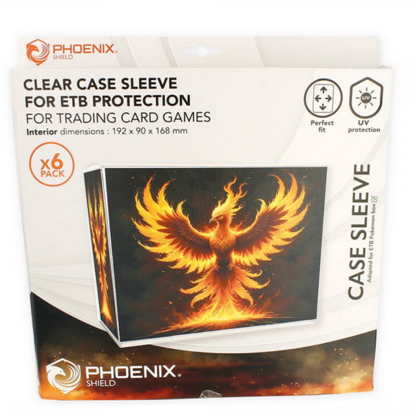 Boite de 6 protection PVC pour ETB Pokemon - Phoenix Shield