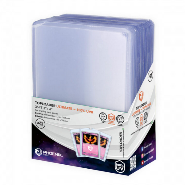 Lot de 25 Top Loaders 35PT 100% UVR - Phoenix Shield