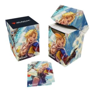 Ultra Pro - FINAL FANTASY 100+ Deck Box Commander D for Magic: The Gathering - Tidus