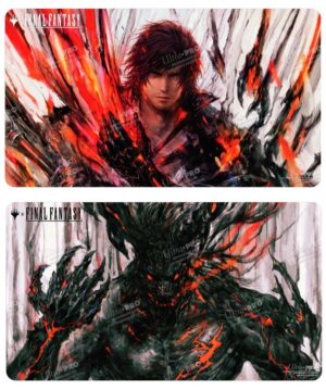 Ultra Pro - Tapis de jeu double-face - MTG - Final Fantasy : Clive, Ifrit’s Dominant / Ifrit, Warden of Inferno